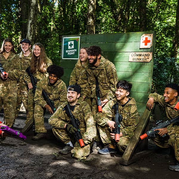 Squad at command bunker